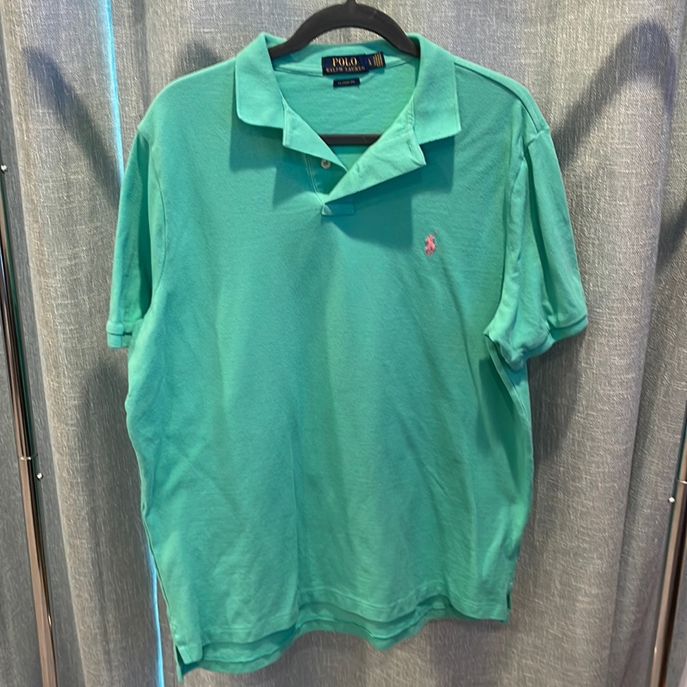 Polo by Ralph Lauren - Mesh Classic Fit Polo Shirt - Green - L